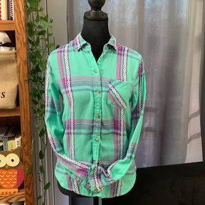 American Eagle vintage boyfriend flannel XS